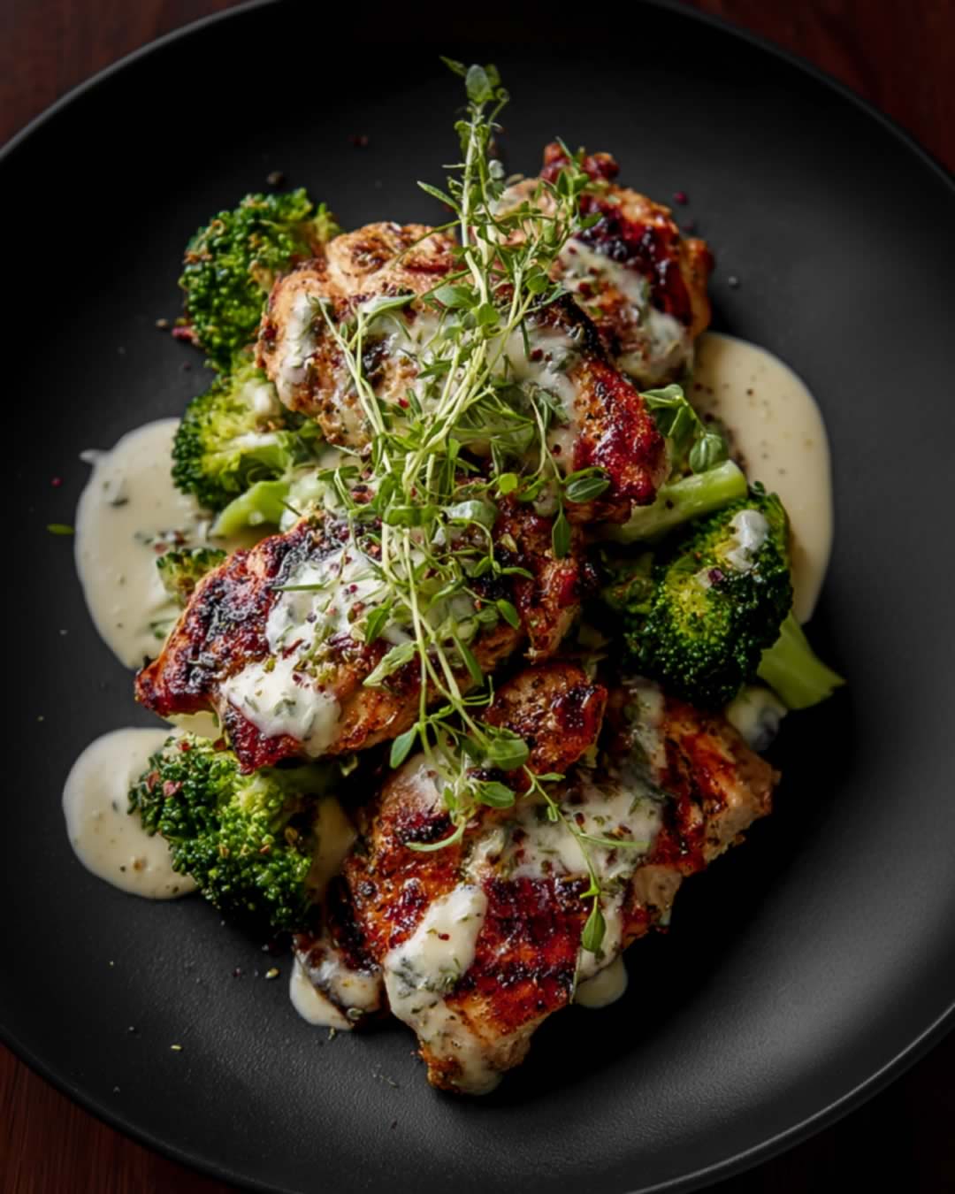 Hähnchenbrustfilet mit gedünstetem Brokkoli