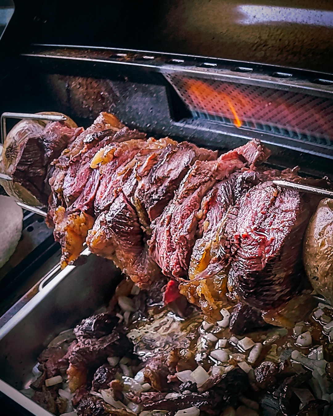Traditionelle Picanha vom Drehspieß